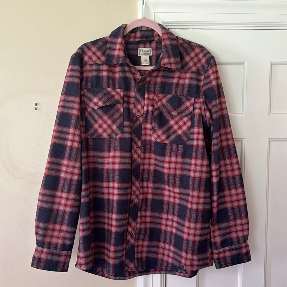 L.L. Bean Katahdin Performance Flannel Shirt (Wool blend)